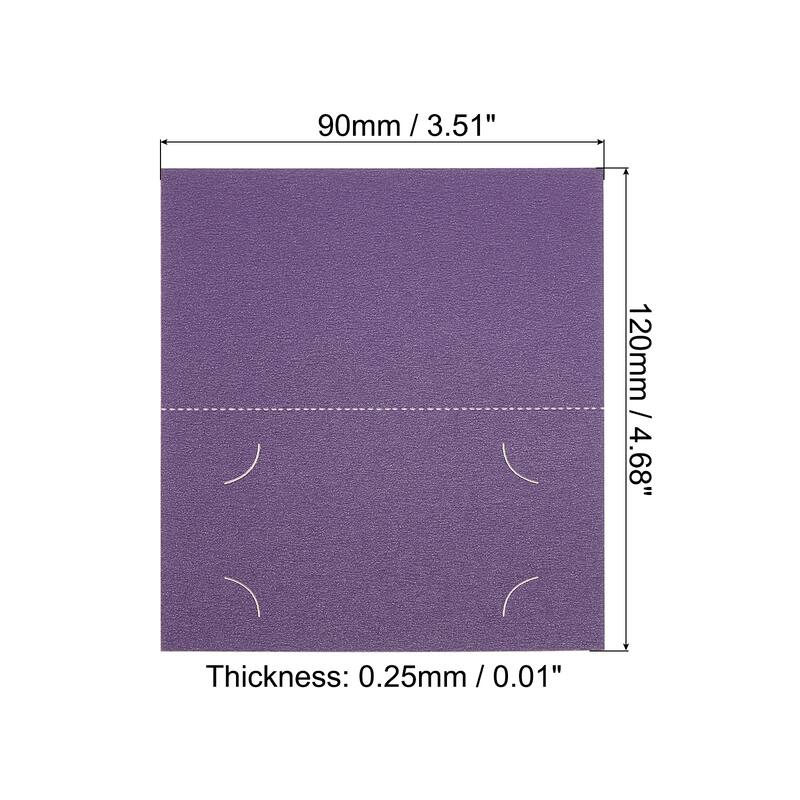 Table Name Place Cards,50Pcs Favor Decor Seat Blank Card, Purple