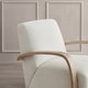 preview thumbnail 34 of 47, Eli Swivel Accent Chair with U-Shaped Wood Arm