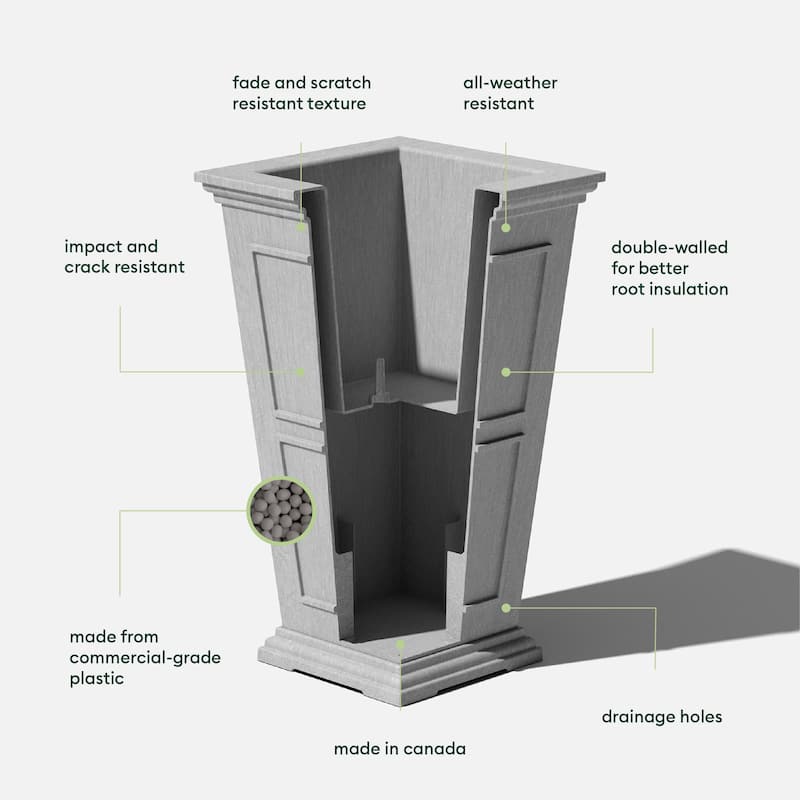 Veradek Brixton Tall 28-inch Planter
