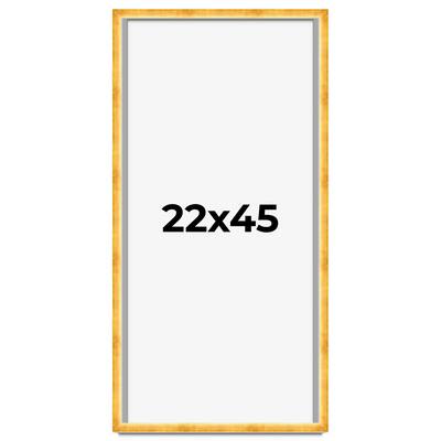 22x45 Shadow Box Frame Gold | 1.625 Inches Deep Real Wood Traditional