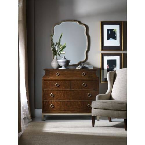 Shop Hooker Furniture 5336 90011 50 Inch Wide 5 Drawer Rubberwood