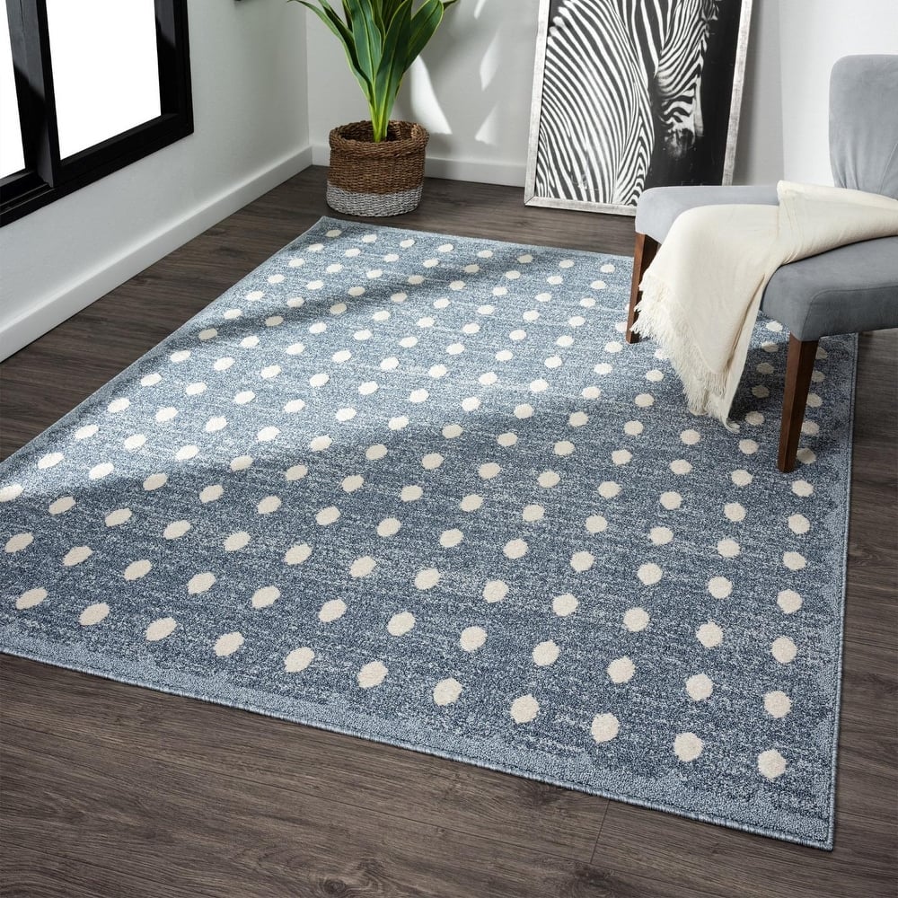 Luxe Weavers Modern Geometric Dots Area Rug, Indoor Carpet