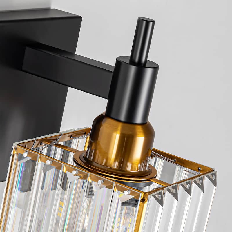 2/3/4-Light Modern Bathroom Crystal Vanity Light Wall Sconces