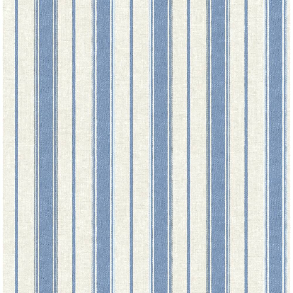 Seabrook Designs Eliott Linen Stripe Nonwoven Unpasted Wallpaper