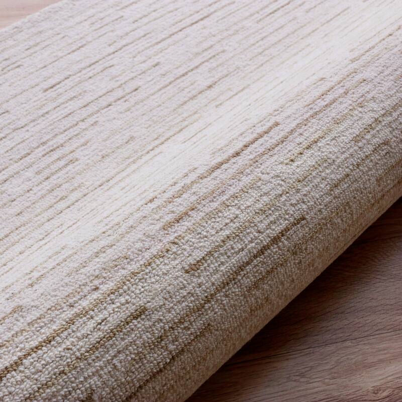 Sevita Contemporary Brushstroke Striped Area Rug