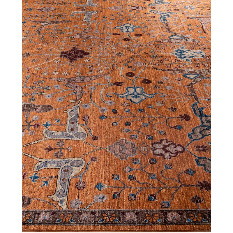 Serapi One-of-a-Kind Hand-Knotted Area Rug - Brown - 8' 11" x 12' 0"