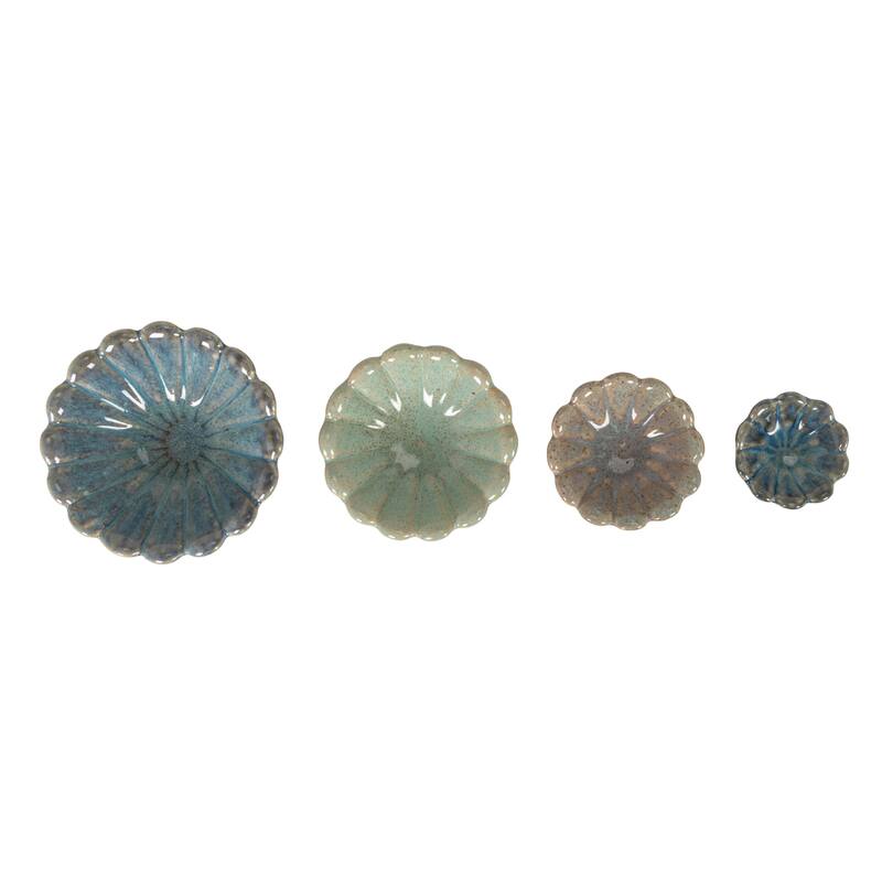 Stoneware Flower Bowls