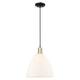 Option Matte White / Black Antique Brass