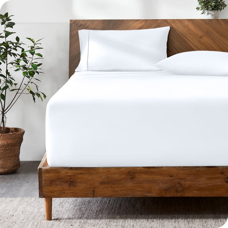 Bare Home Ultra-Soft Microfiber 24 Inch Extra Deep Pocket Fitted Sheet - King - White