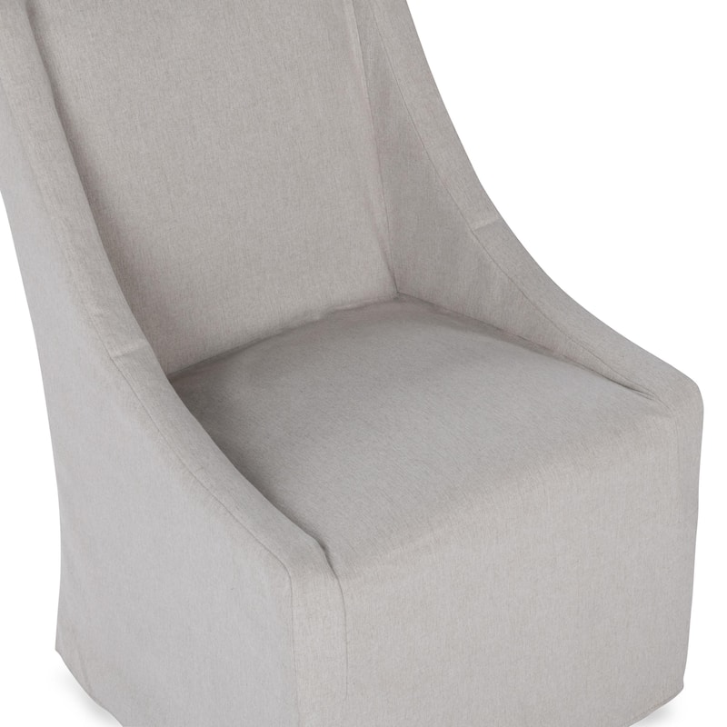 Classic Home Warwick Upholstered Rolling Dining Chair