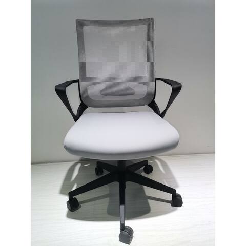 Breathable Mesh Desk Chair, Lumbar Support Computer Chair with Wheels and Swivel Task Chair, Adjustable Height Home Office Chair