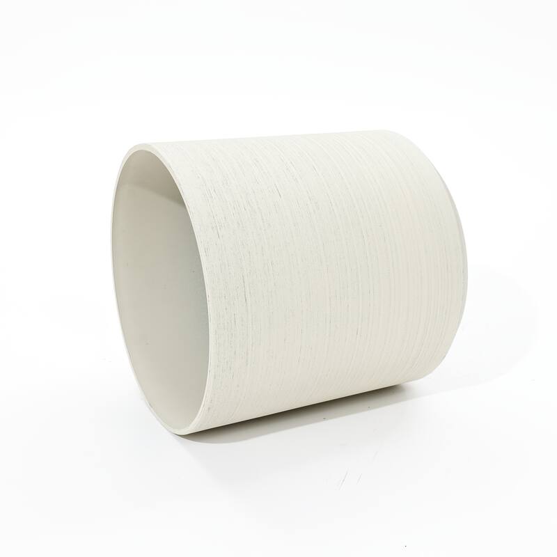 2-Piece HDPE Round Plastic Pot Planters Set, Cortina Cream