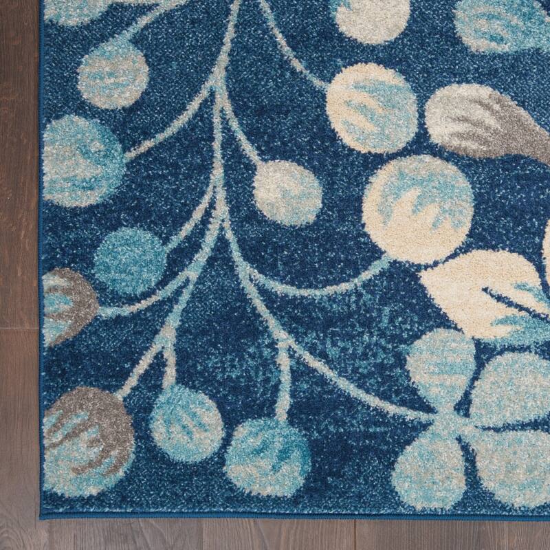 Jeyu Power Loomed Stain Resistant Area Rug By HomeRoots - 87' X '63' X '0.5