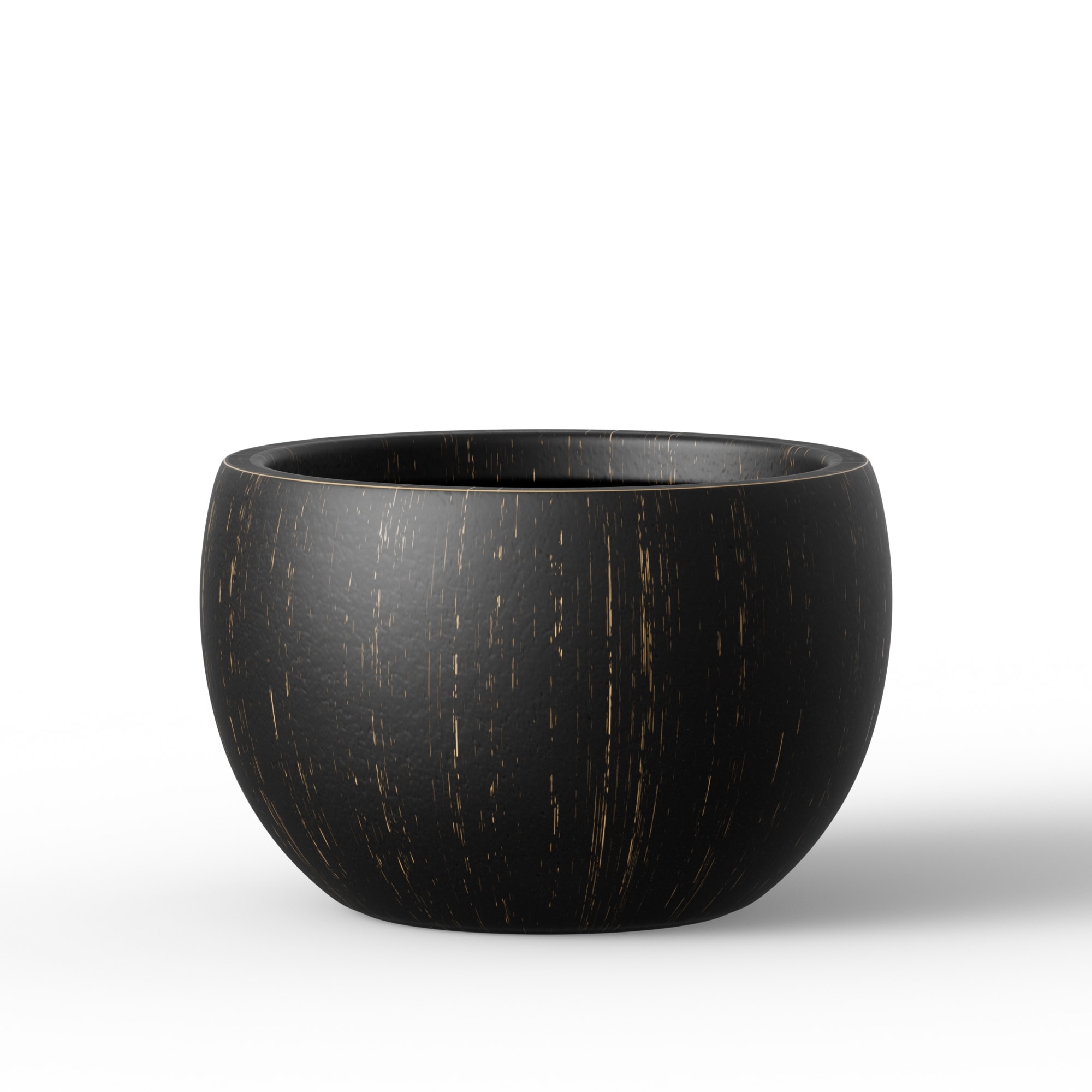 Large Round Concrete Planters, Indoor Outdoor Flower Plant Pots
