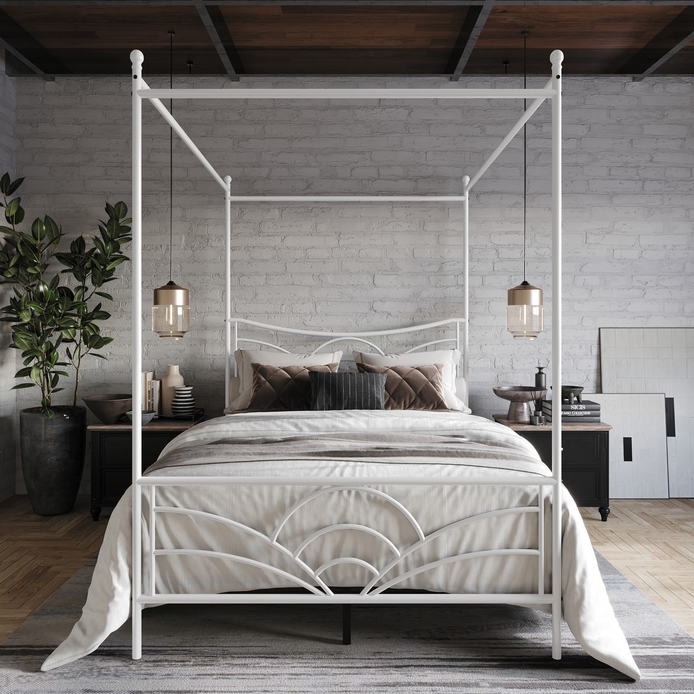 Clayfell Denver Metal Canopy Bed