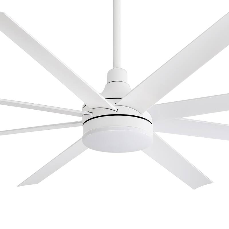 65" Gold LED Ceiling Fan with Light Remote-8 Blade - 65 Inch