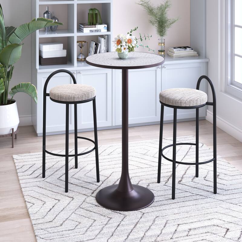 Bite Bar Table Gray & Bronze - Gray/Bronze