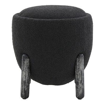 SAFAVIEH Couture Clarabella Upholstered Ottoman (Fully Assembled) - 18 IN W x 18 IN D x 20 IN H