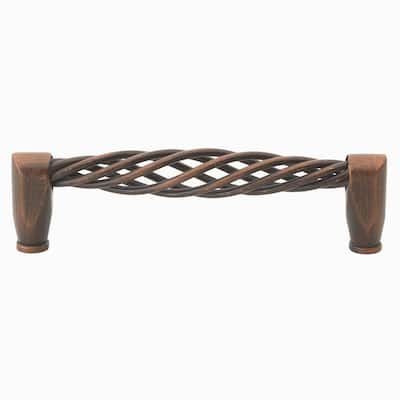GlideRite Hardware 5-inch Screw Spacing Oil Rubbed Bronze Birdcage Twisted Steel Cabinet Pull (Pack of 10 or 25)