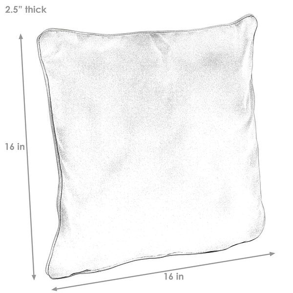 Sunnydaze Polyester Large Round Floor Cushion - Set of 2