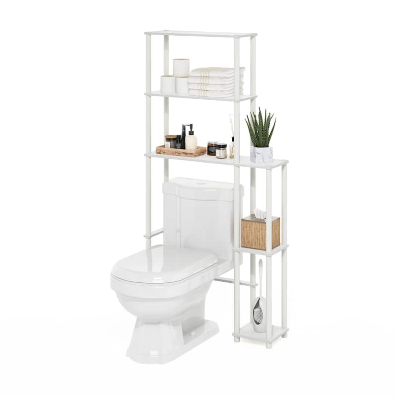 Furinno Turn-N-Tube Toilet Space Saver with 5 Shelves