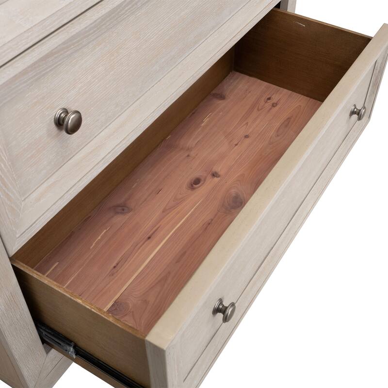 Furniture of America Durem II Modern Classic 5-Piece Solid Wood Panel Bedroom Set with 3-Drawer Nightstand