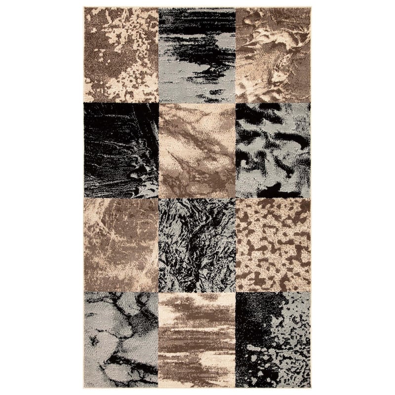 Patchwork Modern Eclectic Color Block Indoor Area Rug by Superior