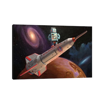 iCanvas "Rocket Surfer" by Eric Joyner Canvas Print