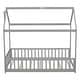 preview thumbnail 32 of 37, Kids and Baby Twin Size House Bed Platform Bed with Guardrails and Slats