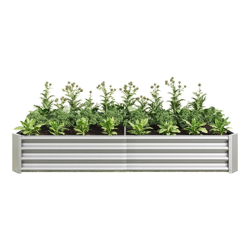 Metal Raised Garden Bed Planter Box for Outdoor Gardening