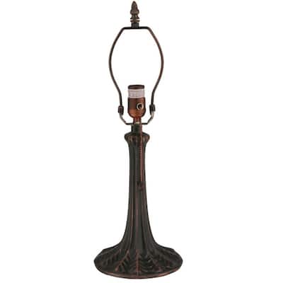 Meyda Tiffany 10475 Leaf 11" Tall Lamp Base