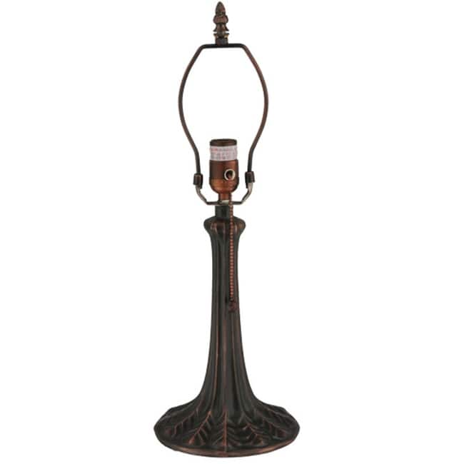 Meyda Tiffany 10475 Leaf 11" Tall Lamp Base