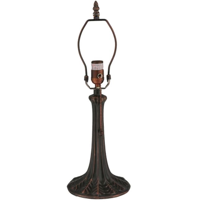 Meyda Tiffany 10475 Leaf 11" Tall Lamp Base