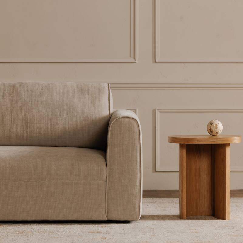 NADAAL STUDIOS Talorin Left-Facing Sectional Sofa, Wide Chaise Seating, Seats 4, Heritage Pink Chenille Fabric