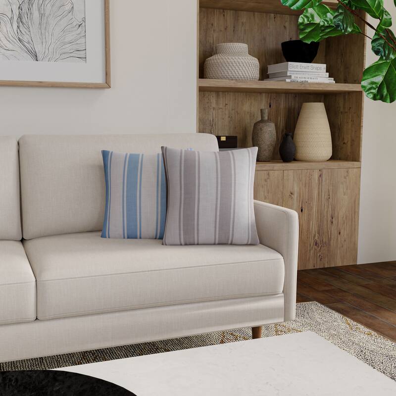 Rizzy Collection Striped Modern Throw Pillow