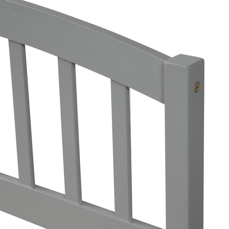 Twin Bed Platform Bed Perfect Guest Bed with Spindle Hedboard