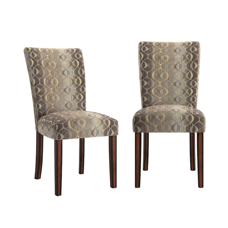 Dinant Print Parsons Dining Side Chairs (Set of 2)