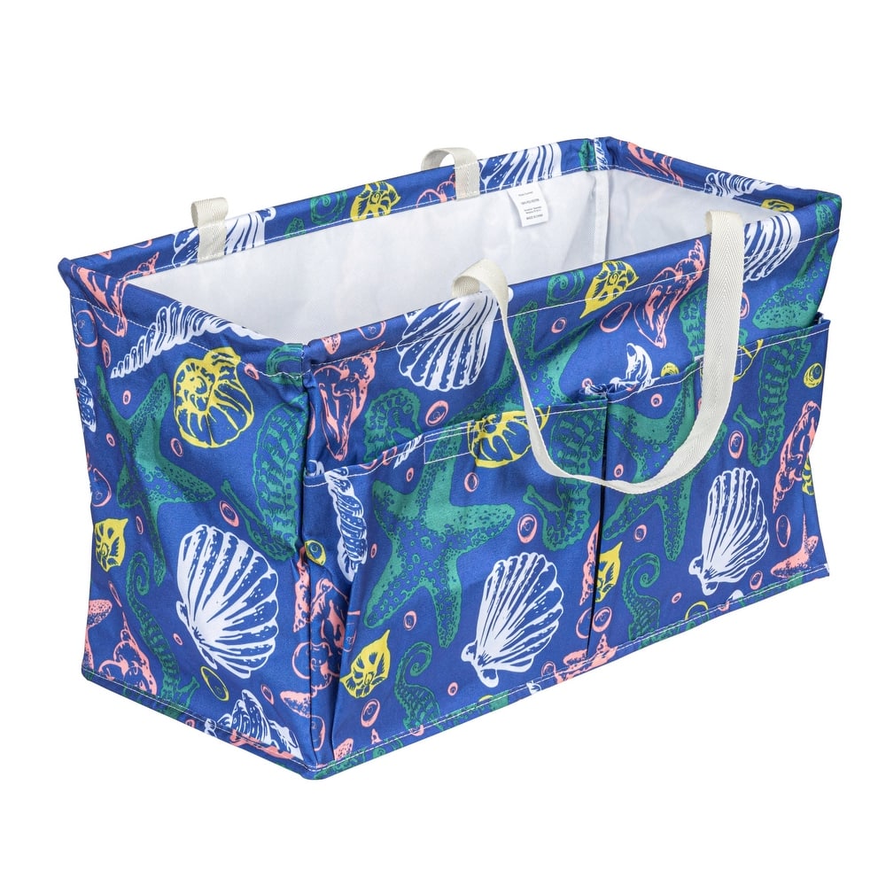 Household Essentials Utility Tote with 4 Pockets and Handles - 22.1"L x 11.0"W x 13.0"H
