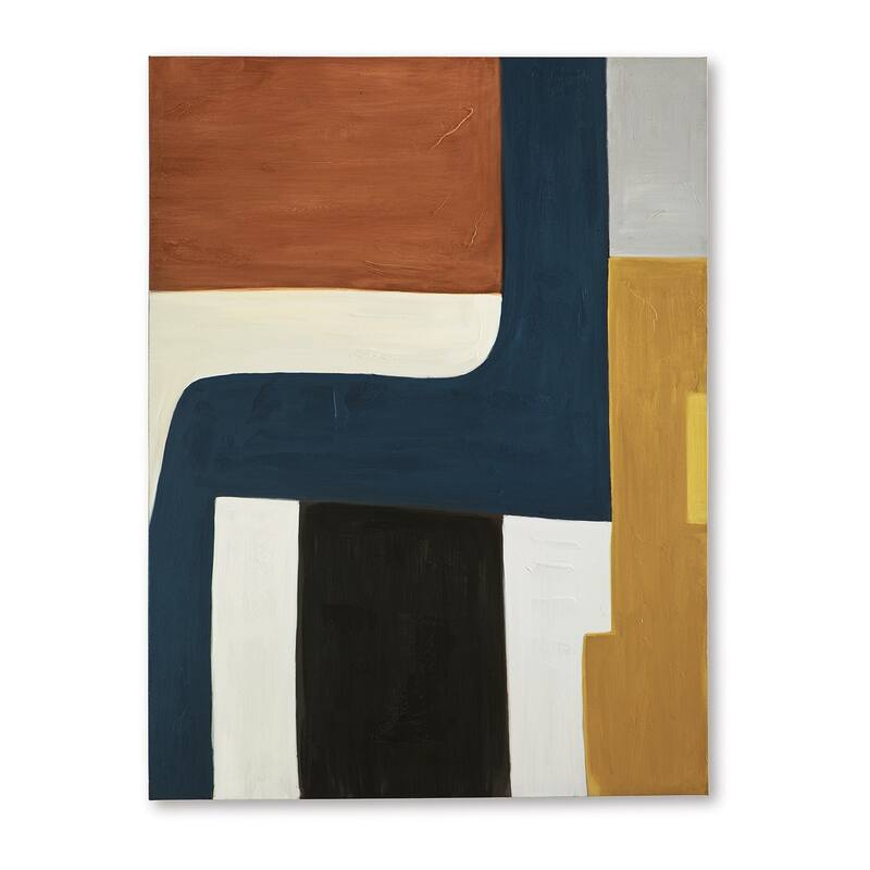 Sawyer Wall Art, Multicolor Abstract Modernist Design, Canvas 36x48