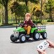 preview thumbnail 15 of 25, Kids Electric Toy Tractor with Trailer, 12V7AH Battery, Remote Control, and Music for Outdoor Fun