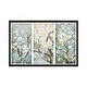 preview thumbnail 8 of 13, iCanvas "Triptych In Bloom" by Asia Jensen Framed Charcoal - 18x26