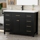preview thumbnail 6 of 143, Modern Bathroom Vanity with Sink & Faucet Storage Cabinet Set