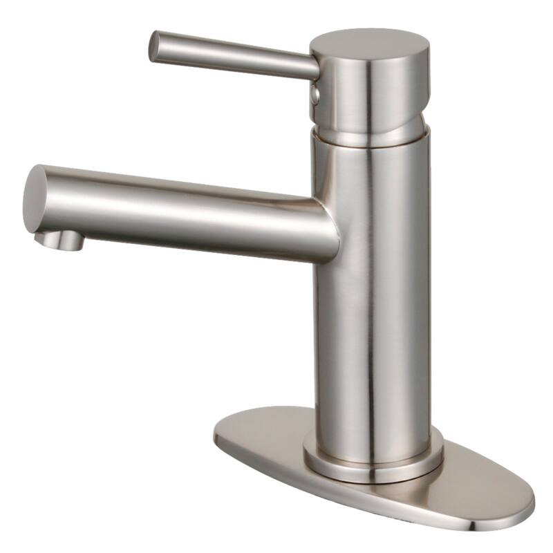 Kingston Brass Concord Single-Handle Bathroom Faucet with Push Pop-Up - Brushed Nickel
