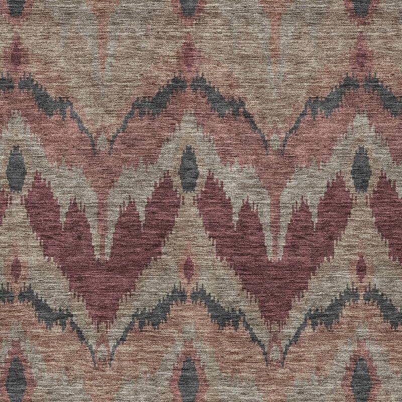 HomeRoots Ikat Transitional Rectangle Outdoor Rug