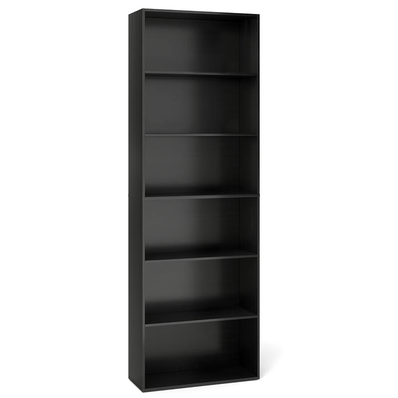 Gymax 2PCS 70'' all 6-Tier Bookcase w/ 6 Open Shelves Anti-Toppling