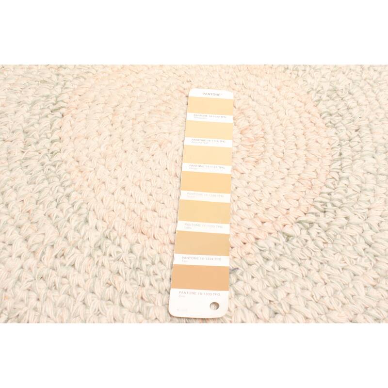 ECARPETGALLERY Braid weave Sienna Beige Wool Rug - 3'11 x 3'11