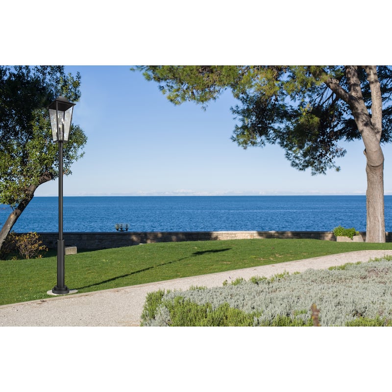 Gannon 5 Light Outdoor Post Mounted Fixture in Black