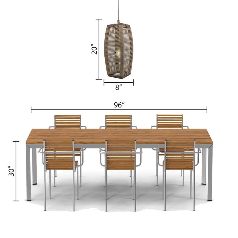 The Curated Nomad 25.5"L x 8"W Rope Pendant Light - 40
