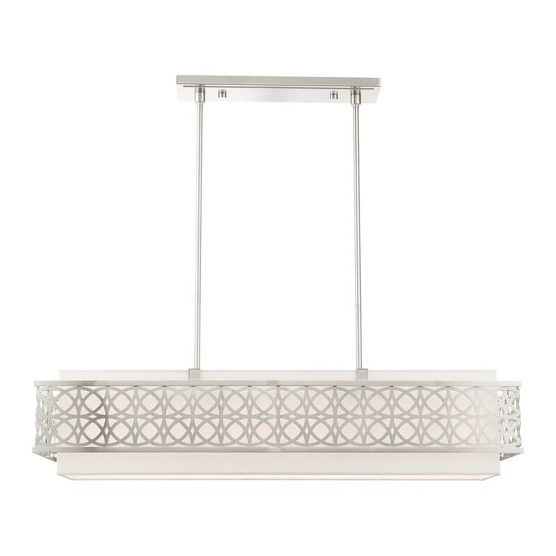 Livex Lighting Calinda 6 Light 40" Wide Linear Chandelier