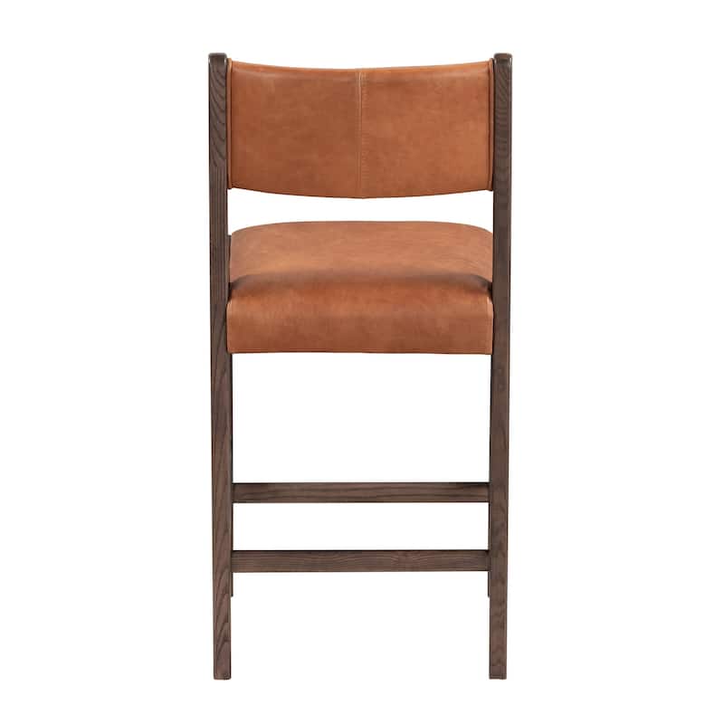 Classic Home Wayne Leather Stool